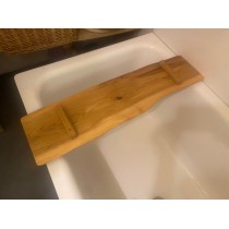 Badewannenbrett, Badewannenablage, Naturholz Bad, Eiche - nach Wunschmaß