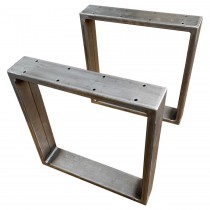 1 Paar Bankkufen (2 Stück), Tischkufen, Untergestell, per Hand gefertigt, Blankstahl 40x42 cm 1 Paar Bankkufen (2 Stück), Tischkufen, Untergestell, per Hand gefertigt, Blankstahl 40x42 cm