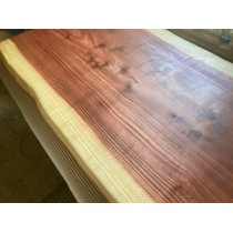 MAMMUTBAUM, Baumscheibe, Waschtisch, Tischplatte, einseitige Baumkante 100x50x5 cm - andere Maße möglich