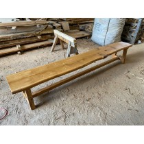 Eiche, Bank, 300 cm lang, 40 cm breit, geschliffen, geölt Eiche, Bank, 300 cm lang, 40 cm breit, geschliffen, geölt