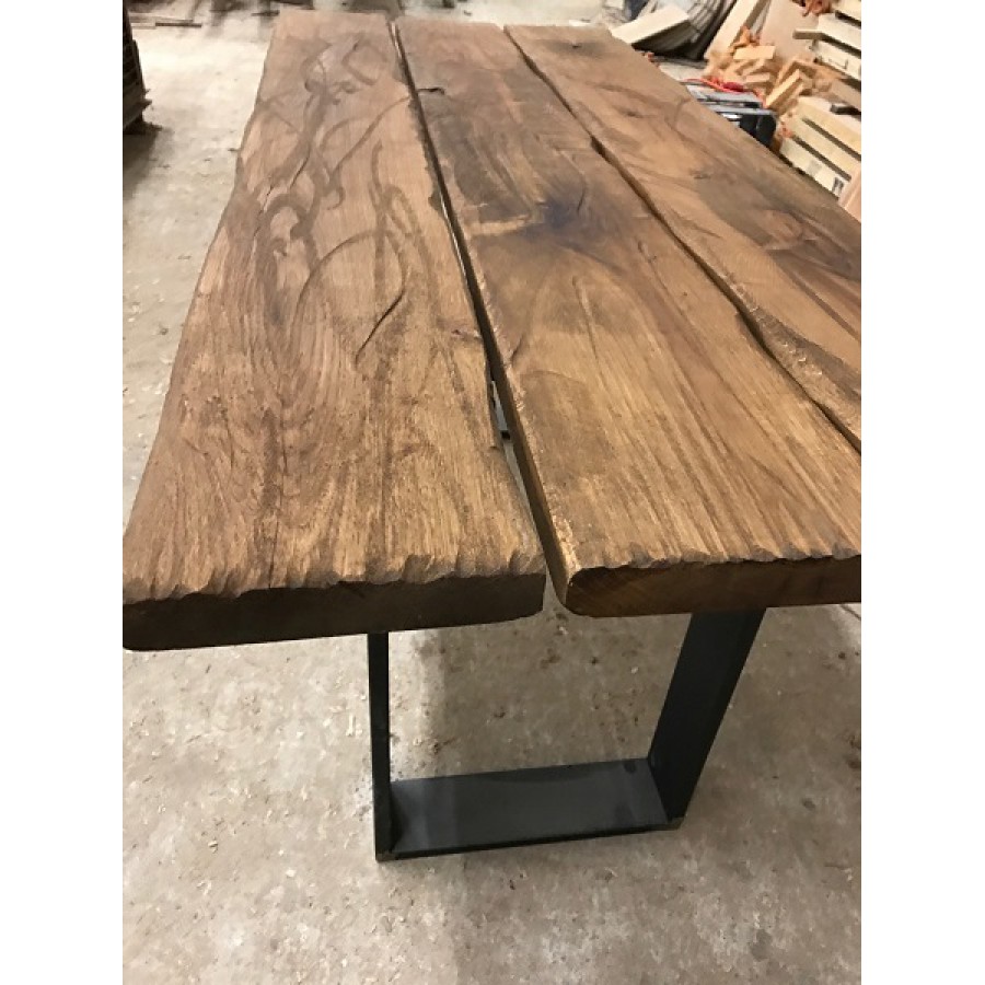 Tischplatte EICHE ANTIK Dekor 120x80 cm Garten Tisch Holz Platte Outdoor 