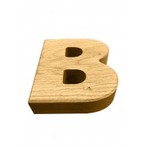 XXL 30cm Holzbuchstaben und Zahlen aus Eiche, 3D, Massivholz, CNC gefräst, Logo, Wanddeko, Alphabet