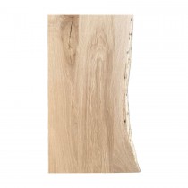 Rohling Massivholzplatte Eiche, verleimt, Baumkante, 4cm stark, Maße wählbar