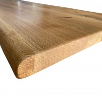 Eiche, Tischplatte XXL mit Baumkante, Konferenztisch, Seminar, Meeting, Länge wählbar x100x4,5cm
