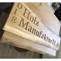 Eiche mit ihrem Logo, gefräst, geschliffen, geölt, 100x30x3cm Eiche mit ihrem Logo, gefräst, geschliffen, geölt, 100x30x3cm