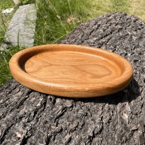 Hochwertige ovale Holzschale mit Rand aus Eiche gefräst, geölt, 27x18cm Hochwertige ovale Holzschale mit Rand aus Eiche gefräst, geölt, 27x18cm