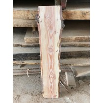 STRUKTURIERT, Baumscheibe, Brett, Bohle, rustikal, unbesäumt Lärche, Massivholz 100x25x2,5cm