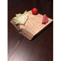 Frühstücksbrett, Schneidebrett, Frühstücksbrettchen, Eiche, Massivholz rustikal