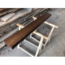 Eiche, Regal, geschliffen, Altholz-Stil, Antik, Baumkante, 100x15x4,5cm