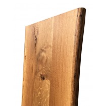 Deckplatte Wildeiche für IKEA Lowboard, Holzplatte, rustikal, einseitige Baumkante, geölt, Maße wählbar, 