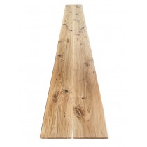 Deckplatte Wildeiche für IKEA Lowboard, rustikal, glattkant, geölt, Holzplatte, Maße wählbar