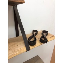 2 Stück Lederriemen, Regalhalter, Regalträger, Regalaufhängung, skandinavisch, Landhaus, dunkelbraun, 100x2,5cm 2 Stück Lederriemen, Regalhalter, Regalträger, Regalaufhängung, skandinavisch, Landhaus, dunkelbraun, 100x2,5cm