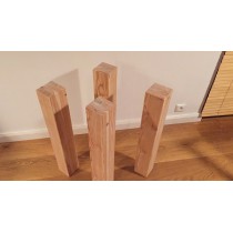 Tischbein, Tischfuß, 4er Set Lärche, rustikal, hochwertig verleimt 70cm 6/6 Tischbein, Tischfuß, 4er Set Lärche, rustikal, hochwertig verleimt 70cm 6/6
