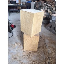 Holzblock, Holzdeko, Sitzhocker, Säule, Beistelltisch, Eiche, 40x29x29cm