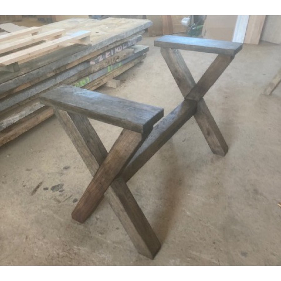 2er Set Tischgestell Schwarz 30x43 Cm Tischuntergestell Tischkufen Tischbeine