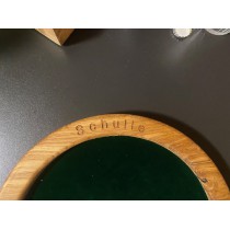 Würfelbrett, Würfelmatte, Knobeln, Kniffel, Schocken, Eiche, personalisiert, Geschenk