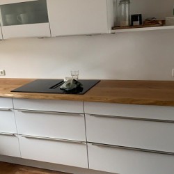 Kundenprojekt: Küchenarbeitsplatte aus Eiche in 327cm Länge!