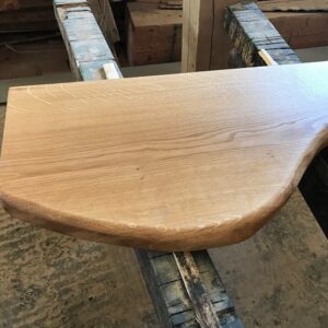Eiche Waschtischplatte WC mit modellierter BK 80x20-40x4,5cm