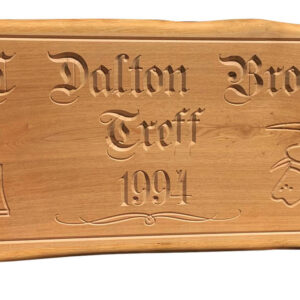 Eiche-Holzschild-individuelle-Gravur-Willkommensschild-Gartenschild-Tuerschild-Firmenlogo-Holz-CNC-gefraest-Dekoschild-auf-Anfrage-45mm