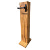 Rustikaler-Toilettenpapierhalter-Klopapierhalter-Eiche-massiv-Holz-WC-Bad-1