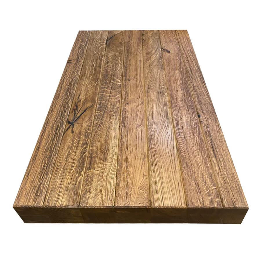 Eiche-8cm-Altholz-Waschtisch-Tischplatte-Antik-Struktur-Industrial-2
