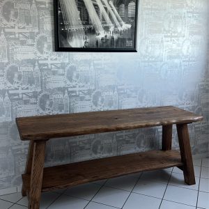 Waschtisch aus Eiche im Landhausstil in Altholzoptik 150x50x75 cm